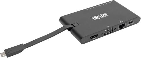 Tripp Lite USB-C Docking Station Hub ، 4K @ 30 Hz HDMI ، VGA ، Gigabit Ethernet Port ، 100W PD Charging ، USB 3.2 GEN in Saudi Arabia