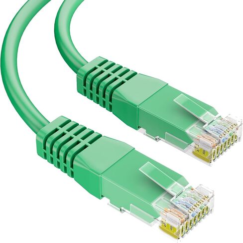 Syston Cat5e Ethernet Internet Cable Corpl Corp - 10 أقدام أخضر ، 350 ميجا هرتز 24 AWG 4 PR UTP سلك النحاس الصلب العاري الداخلي/في الهواء الطلق POE PC CAPOP ، CMP LATED UV ROHS ROHS UL ETL المدرجة in Kuwait