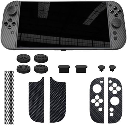 غطاء الغبار لمفتاح Nintendo 2 ， [New - 6in1] مجموعة حماية من النوع C غبار سماعة الرأس مقببة غبار المقبضات ملصقات السيليكون الروك روك الخدش الغبار الخدش والوقاية من الأوساخ in Kuwait
