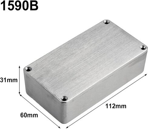 Aluminum Enclosure Electronic Project Box Case Metal Electric Instrument Case Enclosure Box Silver for Instrument(1590BB （120x95x35mm）) in Saudi Arabia