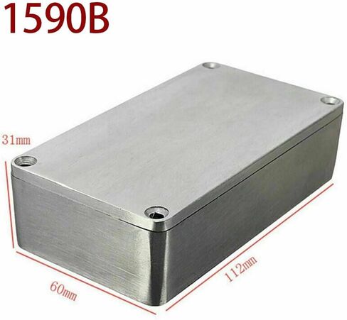 Aluminum Enclosure Electronic Project Box Case Metal Electric Instrument Case Enclosure Box Silver for Instrument(1590BB （120x95x35mm）) in Saudi Arabia