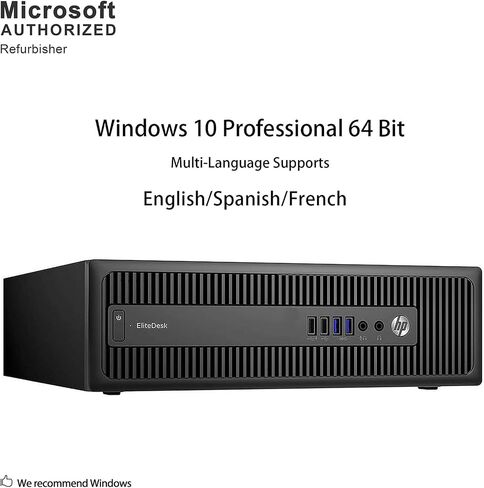 HP EliteDesk 800 G1 SFF Intel Core i7-4770 3.40Ghz 16GB RAM 240GB SSD and 3TB HDD Windows 11 (Renewed) in Saudi Arabia