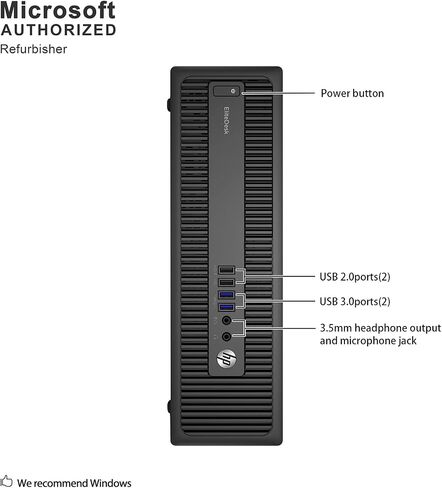 HP EliteDesk 800 G1 SFF Intel Core i7-4770 3.40Ghz 16GB RAM 240GB SSD and 3TB HDD Windows 11 (Renewed) in Saudi Arabia