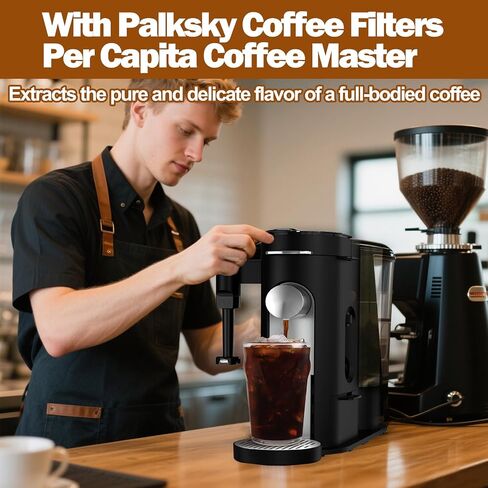 Palksky 150PCS Disposable Coffee Filters for Ninja PB051/PB041 Makers, Premium Replacement Paper Filter for Ninja Pod & Grounds Specialty Single-Serve, Enhance Flavor & Reduce Bitterness in Saudi Arabia