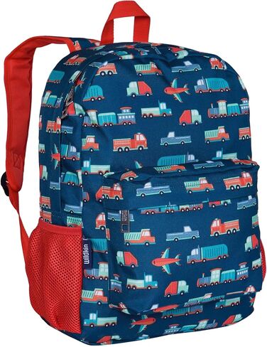 Wildkin 16-Inch Kids Backpack for Boys & Girls, Perfect for Elementary School Backpack, Features Padded Back & Adjustable Strap, Ideal Size for School & Travel Backpacks (Transportation) in Kuwait