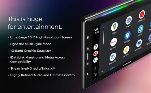 Pioneer DMH-WT6000NEX 10.1 "جهاز استقبال DIN الرقمي متعدد الوسائط مع بلوتوث (تم تجديده معتمد) in Saudi Arabia