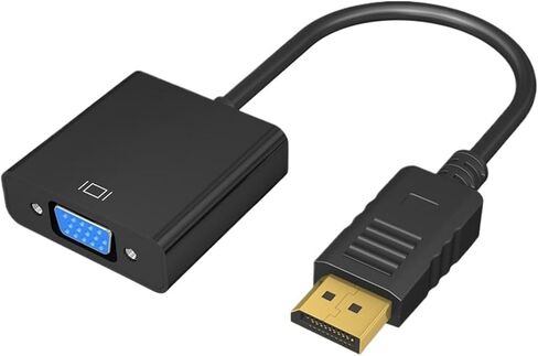 DP إلى VGA محول الكابل تلفزيون جهاز الكمبيوتر كابل اتصال DP إلى VGA Converter Projector HD Cable 0.2m in Kuwait