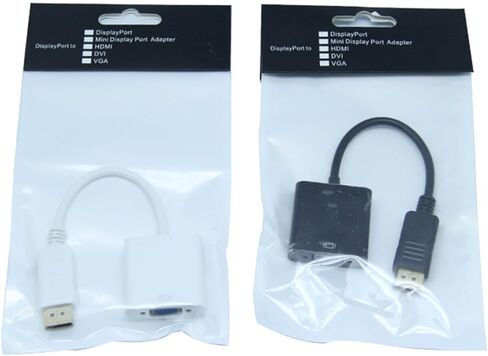 DP إلى VGA محول الكابل تلفزيون جهاز الكمبيوتر كابل اتصال DP إلى VGA Converter Projector HD Cable 0.2m in Kuwait
