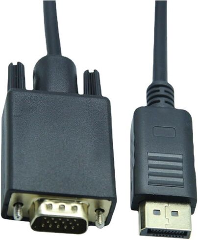 1.8m DP إلى Cable VGA ، منفذ مراقبة إلى كبل محول VGA ، بطاقة الرسومات ، منفذ DP كبير ، قم بالاتصال برقم المراقبة (1.8 متر) in Kuwait