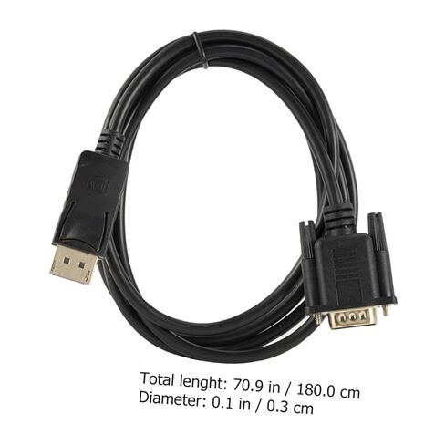 1.8m DisplayPort to VGA Cable Male to Male Adapter for Operations and Projects محول الفيديو المحمول المتوافقة in Kuwait