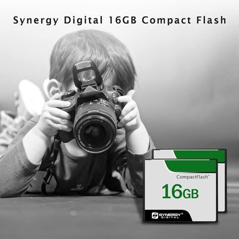 Synergy Digital 16GB Compact Flash Memory Cards, Compatible with Fujifilm Finepix S9600 Digital Camera - 50MB/s - Pack of 10 in Saudi Arabia