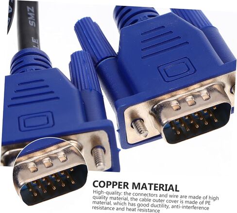 2PCS VGA إلى كابل VGA لرصد الكمبيوتر والجهاز الذكور للذكور كمبيوتر محمول متوافق مع الذكور عالي الدقة و HDTV in Saudi Arabia