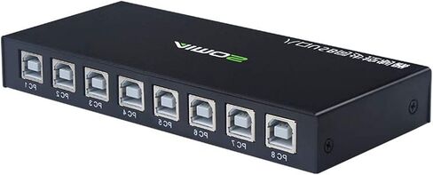 8 -Port USB Synchronizer - DNF Control Control Controller ، USB Keyboard and Mouse KVM Switch/Distributor for Gaming Studios ، Surveillance Surveillan in Kuwait