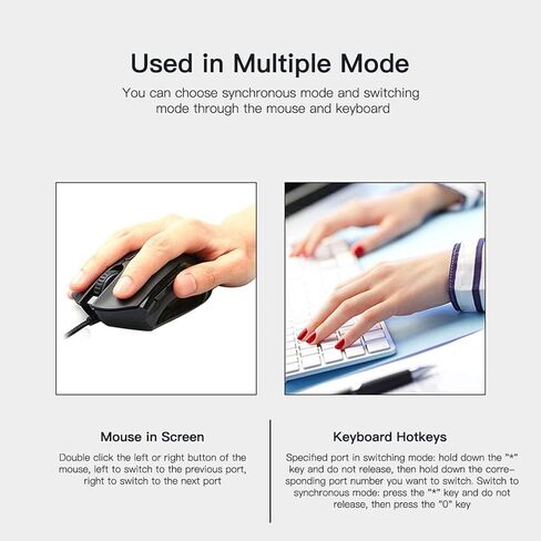 8 -Port USB Synchronizer - DNF Control Control Controller ، USB Keyboard and Mouse KVM Switch/Distributor for Gaming Studios ، Surveillance Surveillan in Kuwait