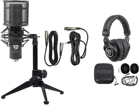Rockville PC Gaming Streaming Twitch Bundle RCM PRO Microphone+Headphones+Tripod in Saudi Arabia