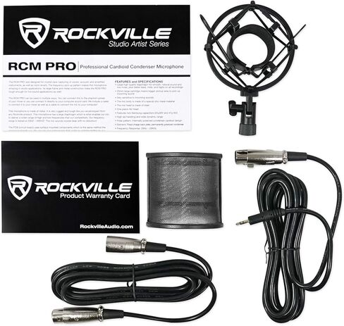 Rockville PC Gaming Streaming Twitch Bundle RCM PRO Microphone+Headphones+Tripod in Saudi Arabia