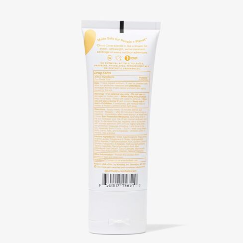 غطاء كينفيلد كلاود - واقي شمسي للجسم معدني مع عامل حماية من الشمس واسع النطاق SPF 35 - مقاوم للماء والعرق - عناية بالبشرة خالية من القسوة وآمنة على الشعاب المرجانية - 4 أونصة / 114 جم in Saudi Arabia