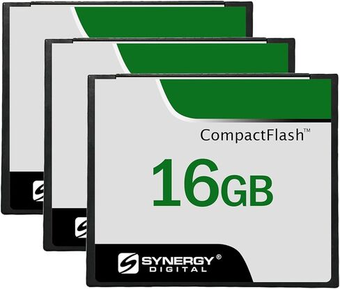 Synergy Digital 16GB Compact Flash Memory Cards, Compatible with Canon PowershotS30 Digital Camera - 50MB/s - Pack of 3 in Saudi Arabia