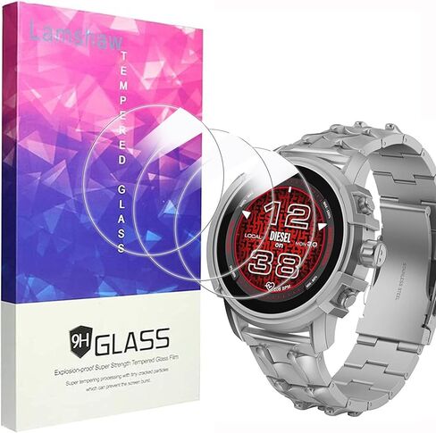 Compatible for Diesel Griffed Gen 6 Screen Protector, [3 Pack] 9H Tempered Glass Screen Protector Film Compatible for Diesel Griffed Gen 6 Smartwatch (3 Pack) in Saudi Arabia