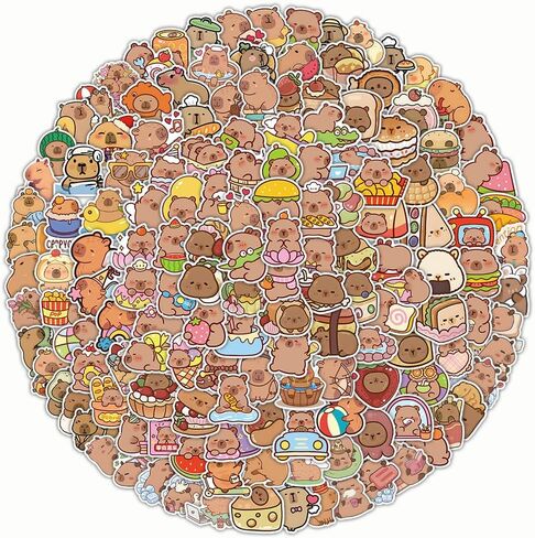 200 مساءً ملصقات Capybara مع صندوق هدايا ، وملصقات حيوانات كرتونية مقاومة للماء فينيل ملصقات ملصقات للكمبيوتر المحمول ، وزجاجات المياه ، لوح التزلج ، وكتاب ، وكتاب قصاصات Capybara شارات in Saudi Arabia