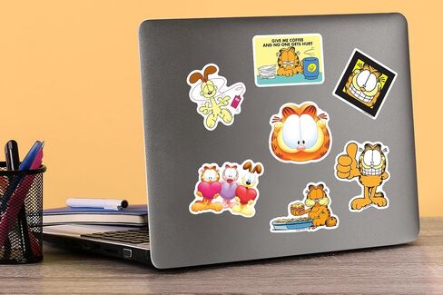 Garfield Variety 50ct vinyl deluxe standsers مجموعة متنوعة الحزمة - كمبيوتر محمول ، زجاجة ماء ، سكرابوكينغ ، جهاز لوحي ، لوح التزلج ، داخلي/في الهواء الطلق in Kuwait