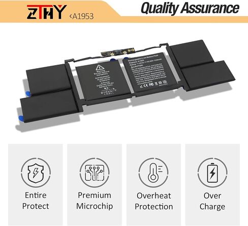 A1990 A1953 بطارية الكمبيوتر المحمول لـ MacBook Pro 15 "Touch Bar A1990 EMC 3215 3359 BTO CTO MID 2018 2019 MV902LL/A MV912LL/A MV922LL/A MV932LL/A MV942LL/A MV952LL/A MV912B/أ in Saudi Arabia