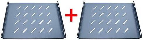 حزمة Sysracks من 2 PCS الرفوف تنفيس 1U متين Rackmount علبة العميقة مقاس 11 بوصة للمعدات 19 بوصة-80 رطلاً سعة in Saudi Arabia