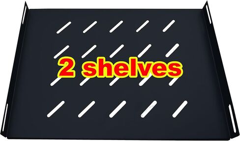 حزمة Sysracks من 2 PCS الرفوف تنفيس 1U متين Rackmount علبة العميقة مقاس 11 بوصة للمعدات 19 بوصة-80 رطلاً سعة in Saudi Arabia