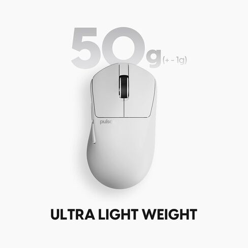 Pulsar Gaming Gears X3 Wireless Gaming Mouse, Ultra Lightweight (1.94 oz/55g), Hybrid Ergonomic, Optical Switch, 32000 DPI, 750 IPS, XS-1 Sensor, 8k Compatible (Medium, Black) in Saudi Arabia