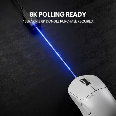 Pulsar Gaming Gears X3 Wireless Gaming Mouse, Ultra Lightweight (1.94 oz/55g), Hybrid Ergonomic, Optical Switch, 32000 DPI, 750 IPS, XS-1 Sensor, 8k Compatible (Medium, Black) in Saudi Arabia