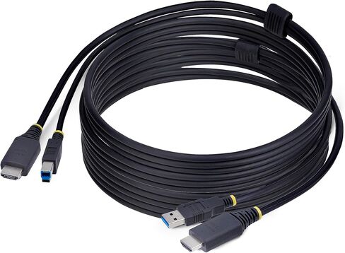Startech.com 10ft (3M) HDMI و USB 5GBPS KVM Cable ، 4K 60Hz ، HDMI 2.0 و USB Combo Cable for KVM Switch in Kuwait