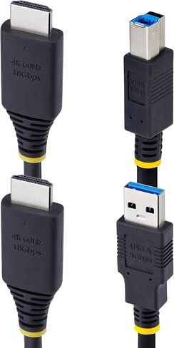 Startech.com 10ft (3M) HDMI و USB 5GBPS KVM Cable ، 4K 60Hz ، HDMI 2.0 و USB Combo Cable for KVM Switch in Kuwait