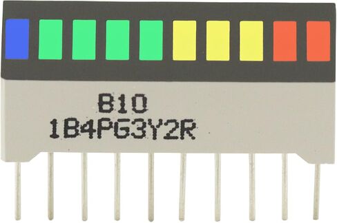 10pcs عرض LED 10 شريحة مصباح Bargraph Module Module Bar الرسم البياني Ultra Red Red Yellow Green Green Colors Multi-Color in Saudi Arabia