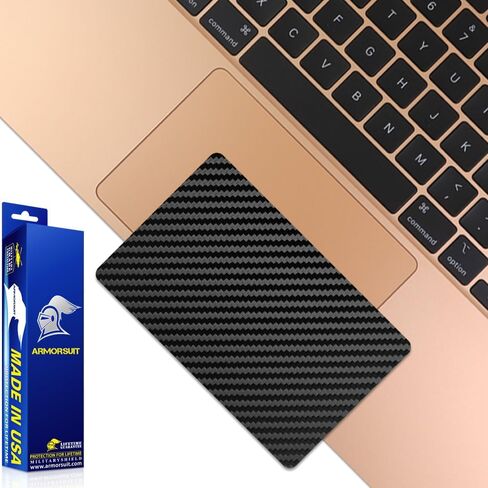Armorsuit Militaryshield Black Carbon Carbon Skin Wrap for Apple Macbook Air 13.3 "(2020) - Touchpad in Saudi Arabia