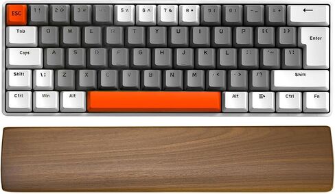 Mouse Wrist Rest for One-Hand Gaming Keypad, Ergonomic Walnut Rest | Ergonomic Design for Wrist Pain Relief, Easy to Clean and Smooth No Odor, Support Wrist to Coding Typing and Playing in Kuwait