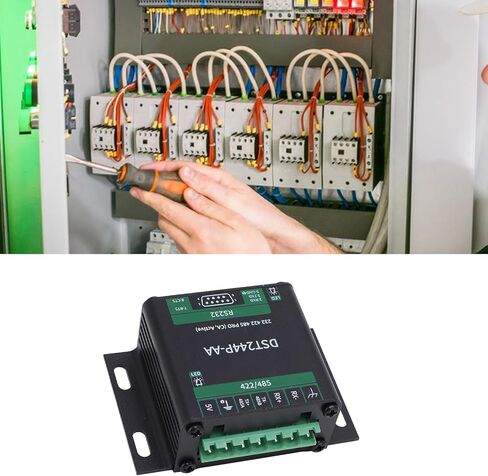 RS232 إلى RS485 RS422 محول المحول الصناعي المعزول المعزول مع واقي زيادة في التيار الزائد لنقل الإشارة المستقرة in Kuwait
