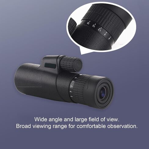 6x18 Zoom Monocular Telescope, High Power, Fully Multicoated Lenses with Storage Bag Mirror Rope Cleaning Cloth Non Slip Grip for Bird Watching Travel Camping Outdoor in Saudi Arabia