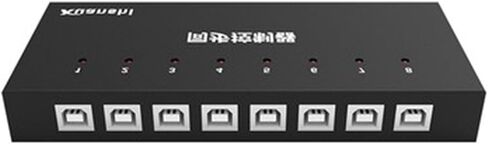 8-Port USB KVM Switch & Distributor - Gold DNF USB Keyboard & Mouse Synchronizer for Gaming Studios, Surveillance, Stock Market, and Office Use in Saudi Arabia