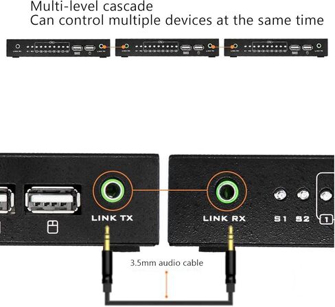 8-Port USB KVM Switch & Distributor - Gold DNF USB Keyboard & Mouse Synchronizer for Gaming Studios, Surveillance, Stock Market, and Office Use in Saudi Arabia