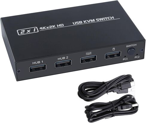 المقابس وتشغيل 2port HDTV Switcher مع HDCP 1.4 محاور USB لمضيفي الشاشة مشاركة لوحات المفاتيح KVM Switcher in Kuwait