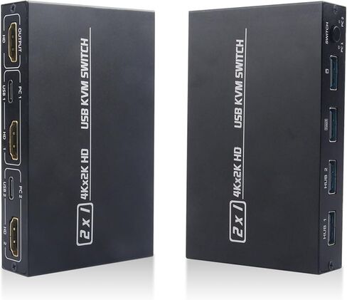 المقابس وتشغيل 2port HDTV Switcher مع HDCP 1.4 محاور USB لمضيفي الشاشة مشاركة لوحات المفاتيح KVM Switcher in Kuwait