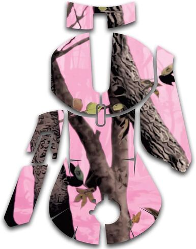 MightySkins Skin Compatible With SteelSeries Rival 5 Gaming Mouse - Pink Tree Camo | Protective, Durable, and Unique Vinyl Decal wrap cover | Easy To Apply, Remove, and Change Styles | Made in the USA in Saudi Arabia