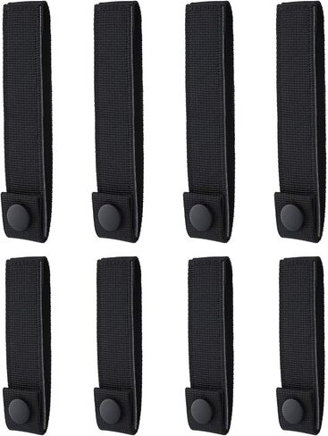أحزمة 8pcs لـ molle ، حزام أحزمة نايلون لحزام المرفق شاقية شديدة التقدم مرنة الإبزيم موصلات لوحة molle لتخييم حقيبة الظهر المشي لمسافات طويلة molle in Saudi Arabia