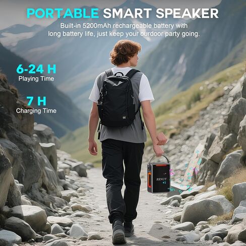 مكبرات صوت بلوتوث المحمولة 60W IPX6 مكبرات صوت لاسلكية مقاومة للماء مع باس عميق ، إقران TWS ، صوت استريو DSP ، ضوء LED ، صندوق الطفرة في الهواء الطلق كبير الصاخبة لشركة Home Party Camping in Kuwait