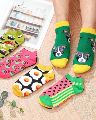 Vabean 36 Pairs Funny Men's Dress Socks Men's Novelty Socks Crew Socks Cotton Socks Bulk Colorful Socks Set for Women Men in Saudi Arabia