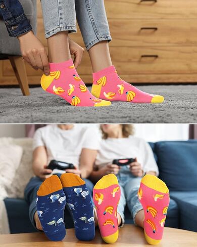Vabean 36 Pairs Funny Men's Dress Socks Men's Novelty Socks Crew Socks Cotton Socks Bulk Colorful Socks Set for Women Men in Saudi Arabia