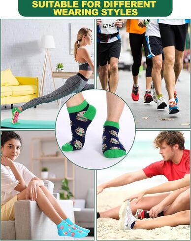 Vabean 36 Pairs Funny Men's Dress Socks Men's Novelty Socks Crew Socks Cotton Socks Bulk Colorful Socks Set for Women Men in Saudi Arabia