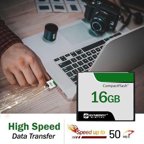 بطاقات ذاكرة فلاش مضغوطة من Synergy Digital 16GB ، متوافقة مع Vivitar Vivicam 3550 Digital Camera - 50 ميجابايت/ثانية - حزمة 5 in Saudi Arabia