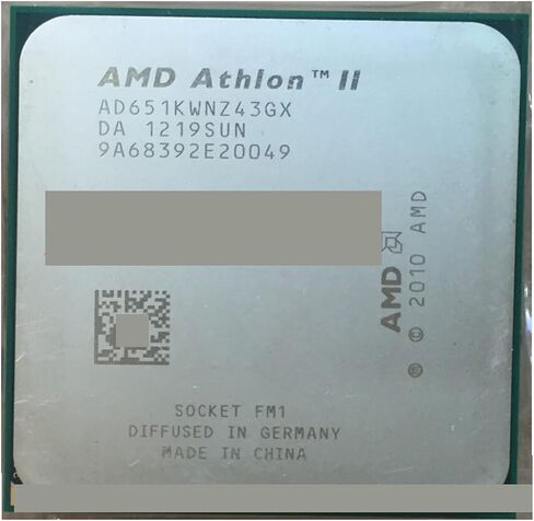 A A II X4 651K 4MB/45NM/3.0GHz رباعي النواة AD651KWNZ43GX CPU Socket FM1 651 (Working 2) in Saudi Arabia
