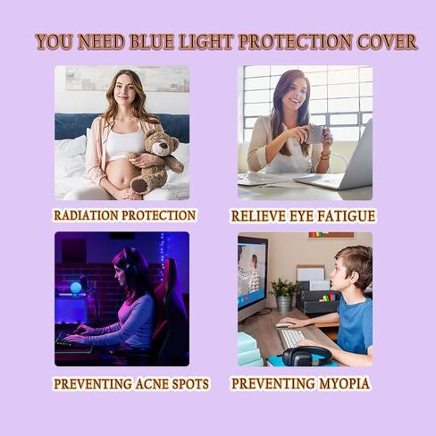 شاشة الكمبيوتر 19-22 بوصة شاشة Blue Light Blocker - تقليل الوهج تقليل إجهاد العين - من السهل تثبيت وإزالة لوحة حامي شاشة الكمبيوتر المعلقة من الخدش ، 20 بوصة 16: 9 نسبة العرض إلى الارتفاع in Kuwait